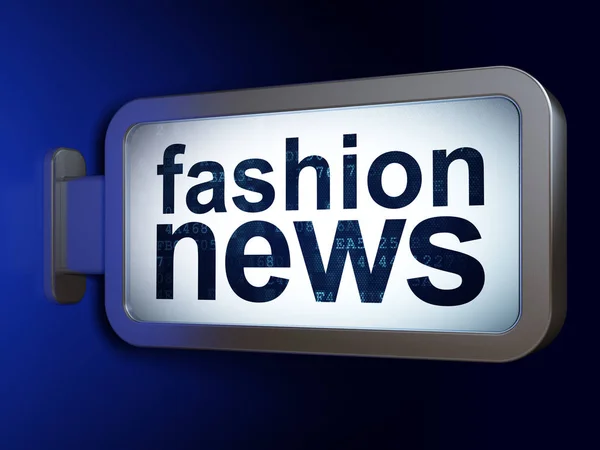 News concept: Fashion News on billboard background — Stock Photo, Image