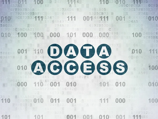 Concepto de datos: Acceso a los datos en el fondo del documento de datos digital — Foto de Stock