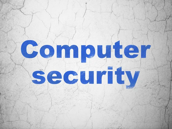 Privacy concept: Computer Security on wall background — Stock Photo, Image