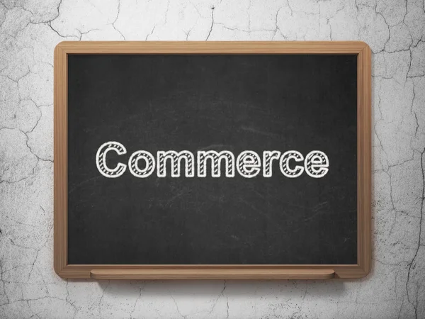 Finance concept: Commerce on chalkboard background — Stock Photo, Image