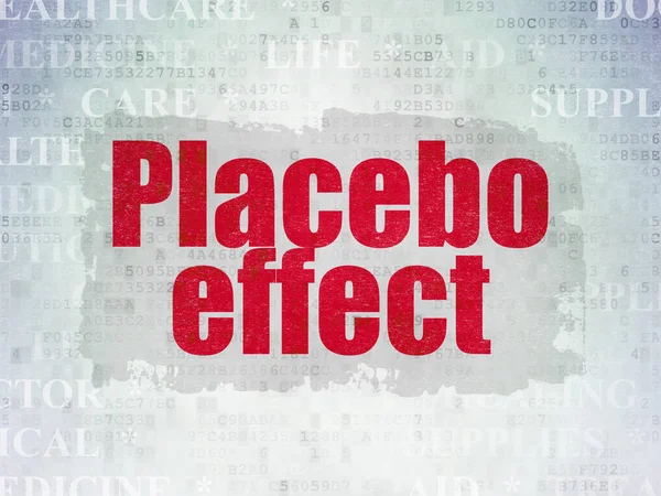 Medicine concept: Placebo Effect on Digital Data Paper background — Stock Photo, Image