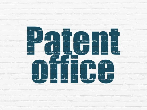 Concepto jurídico: Oficina de Patentes sobre fondo de pared — Foto de Stock