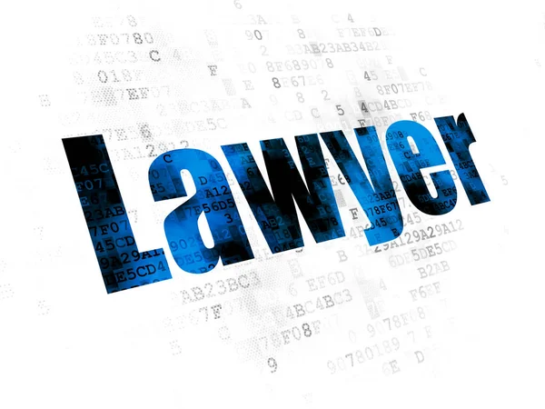 Law concept: Lawyer on Digital background — Stock Photo, Image