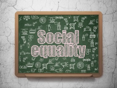Siyasi kavram: okul yönetimi arka plan üzerinde sosyal eşitlik
