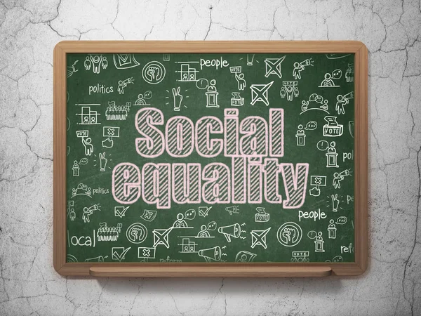 Concepto político: Igualdad social en el fondo del consejo escolar — Foto de Stock