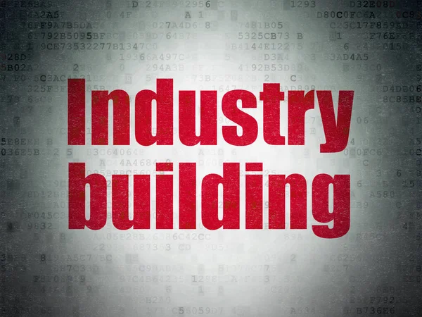 Industry concept: Industry Building on Digital Data Paper background