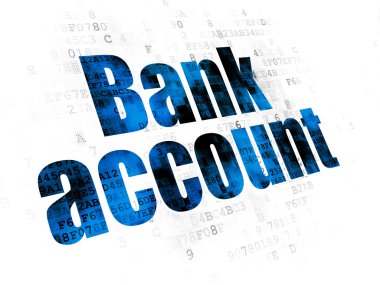 Bankacılık kavramı: dijital arka plan banka hesabı