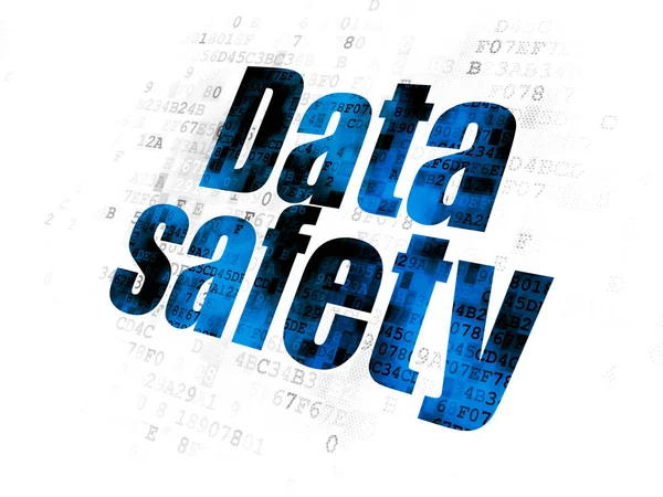 Pojęcie informacji: dane bezpieczeństwa na tle cyfrowy — Zdjęcie stockowe
