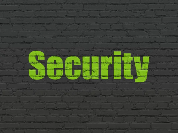 Safety concept: Security on wall background — Stock Photo, Image