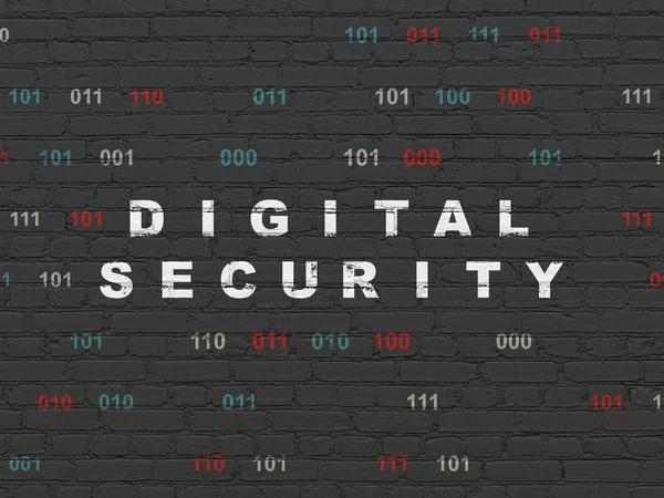 Security concept: Digital Security on wall background