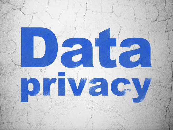 Концепция безопасности: Конфиденциальность данных на фоне стен — стоковое фото