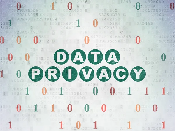 Concepto de privacidad: Privacidad de datos en el fondo del documento de datos digital —  Fotos de Stock