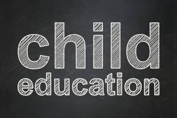 Learning concept: Child Education on chalkboard background — Stock Photo, Image