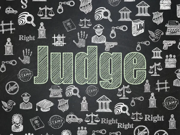 Concepto de derecho: Juez en formación escolar —  Fotos de Stock