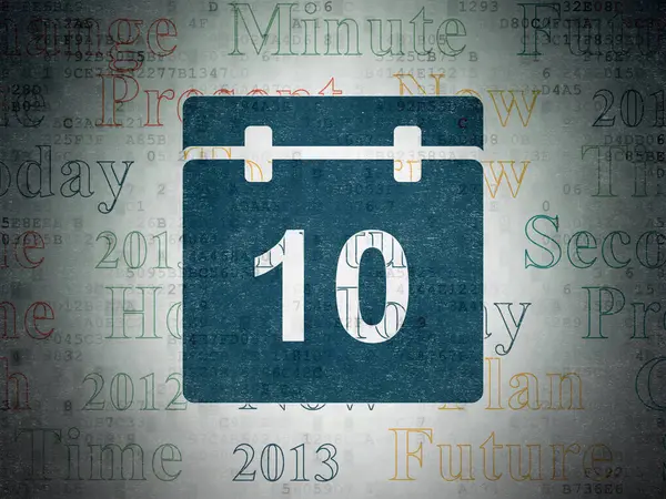 Time concept: Calendar on Digital Data Paper background — Stock Photo, Image
