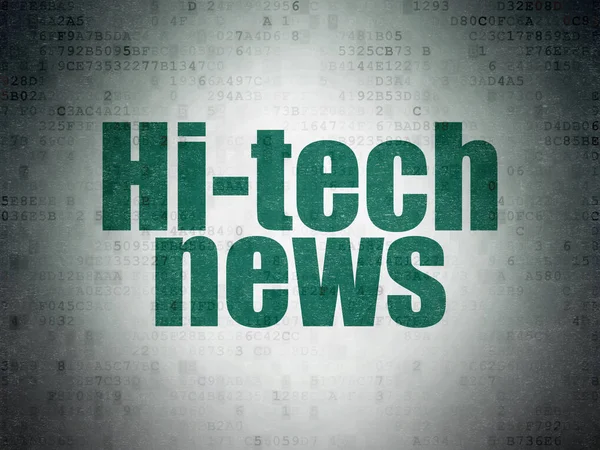 News concept: Hi-tech News on Digital Data Paper background