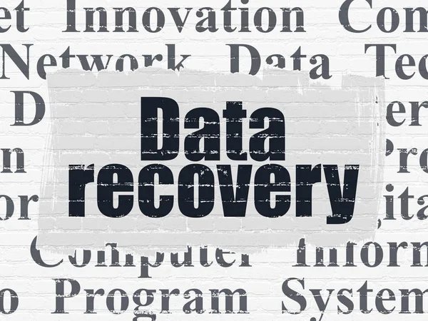 Informatie concept: Data Recovery op muur achtergrond — Stockfoto