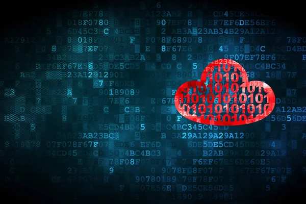 Bulut hesaplama kavramı: Dijital arkaplanda Kodlu Bulut