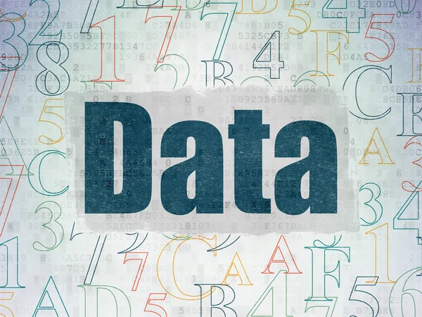 Concepto de información: datos sobre el fondo del documento de datos digitales — Foto de Stock