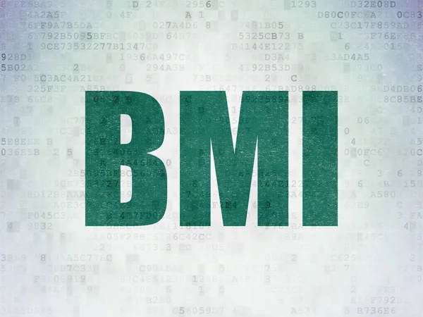 医学概念: デジタル データ用紙の背景の Bmi — ストック写真