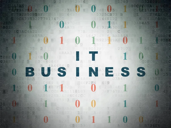 Koncepcja biznesowa: to biznes na tle cyfrowych danych papierze — Zdjęcie stockowe