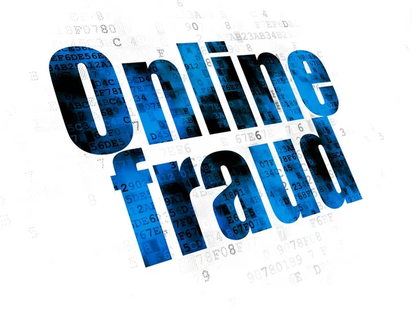 Protection concept: Online Fraud on Digital background — Stock Photo, Image