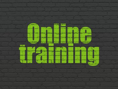 Eğitim kavramı: duvar zemin üzerine eğitim online