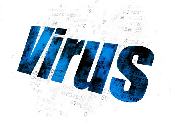 Veiligheidsconcept: Virus op digitale achtergrond — Stockfoto