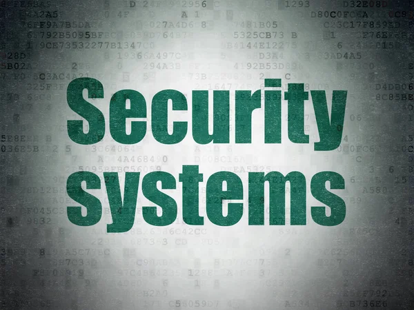 Koncepce ochrany: bezpečnostní systémy na digitálních dat. papír na pozadí — Stock fotografie