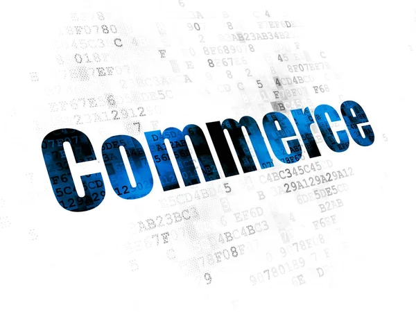 Koncepcja finansowania: Commerce na tle Digital — Zdjęcie stockowe