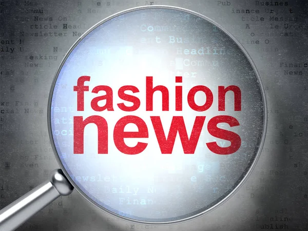 News concept: Fashion News con vetro ottico — Foto Stock