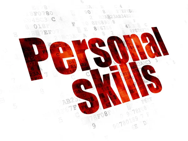 Learning concept: Personal Skills on Digital background — Stock Photo, Image