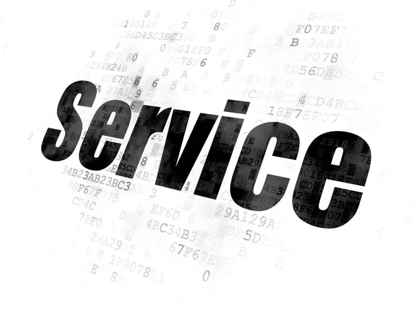 Koncepcja Biznesowa: usługi na tle cyfrowy — Zdjęcie stockowe
