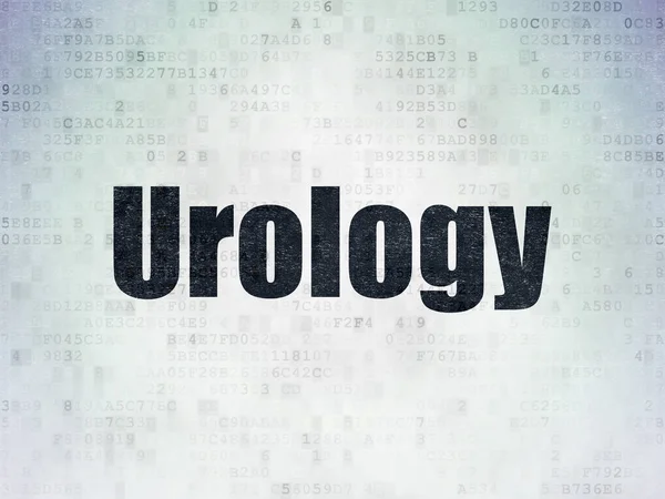Conceito de saúde: Urologia sobre fundo de papel de dados digitais — Fotografia de Stock