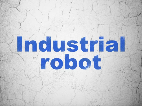 Industry concept: Industrial Robot on wall background — Stock Photo, Image