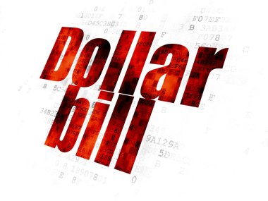Para kavramı: dolar dijital arka plan