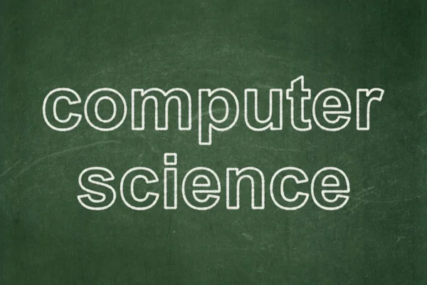 Concept van de Science: Computer Science op schoolbord achtergrond — Stockfoto