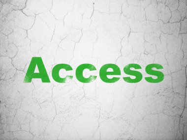 Gizlilik kavramı: duvar arka plan üzerinde erişim