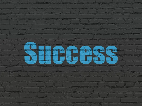 Finance concept: Success on wall background — Stockfoto