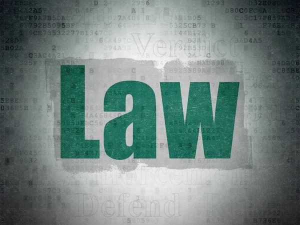 Law concept: Law on Digital Data Paper background — Stock Photo, Image