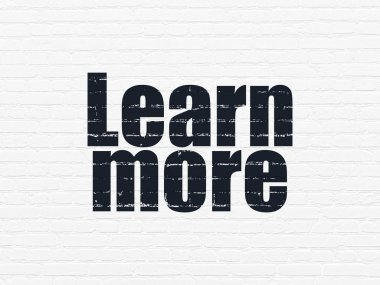 Eğitim kavramı: daha fazla üzerinde duvar arka plan öğrenmek