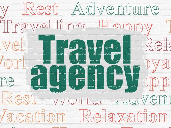 Utazási koncepció: utazási iroda, a háttér — Stock Fotó