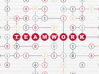 iş kavramı: duvar arka plan çalışması