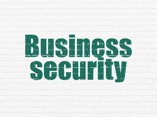 Concetto di sicurezza: Business Security su sfondo muro — Foto Stock