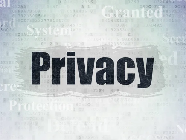 Concetto di privacy: privacy su sfondo Digital Data Paper — Foto Stock