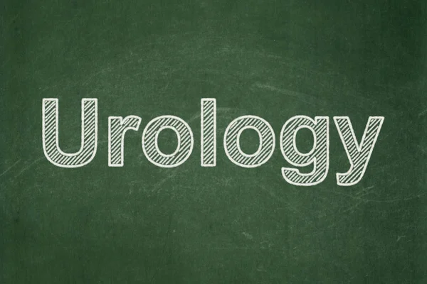 Conceito de saúde: Urologia sobre fundo quadro-negro — Fotografia de Stock