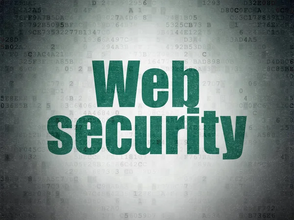 Koncepce ochrany soukromí: zabezpečení webu na digitální Data papírové pozadí — Stock fotografie