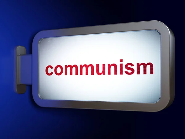 Politik-konceptet: kommunismen på billboard bakgrund — Stockfoto
