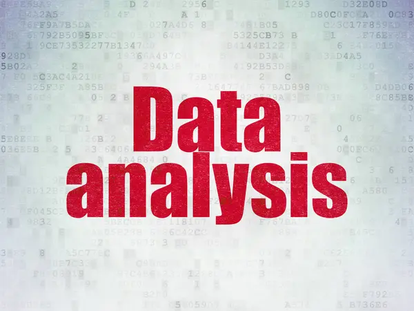 Informationskonzept: Datenanalyse auf digitalem Datenpapier Hintergrund — Stockfoto