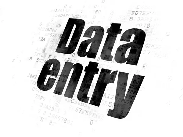 Concepto de información: Data Entry on digital background — Foto de Stock